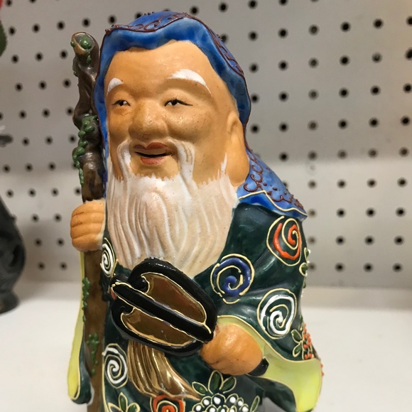 Collector figurine -Kutani porcelain  Fukurokuju 4-5 in tall - Picture 1 of 1